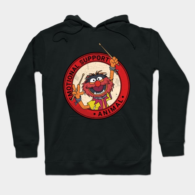 Vintage Muppets Emotional Support Animal Hoodie by valentinahramov